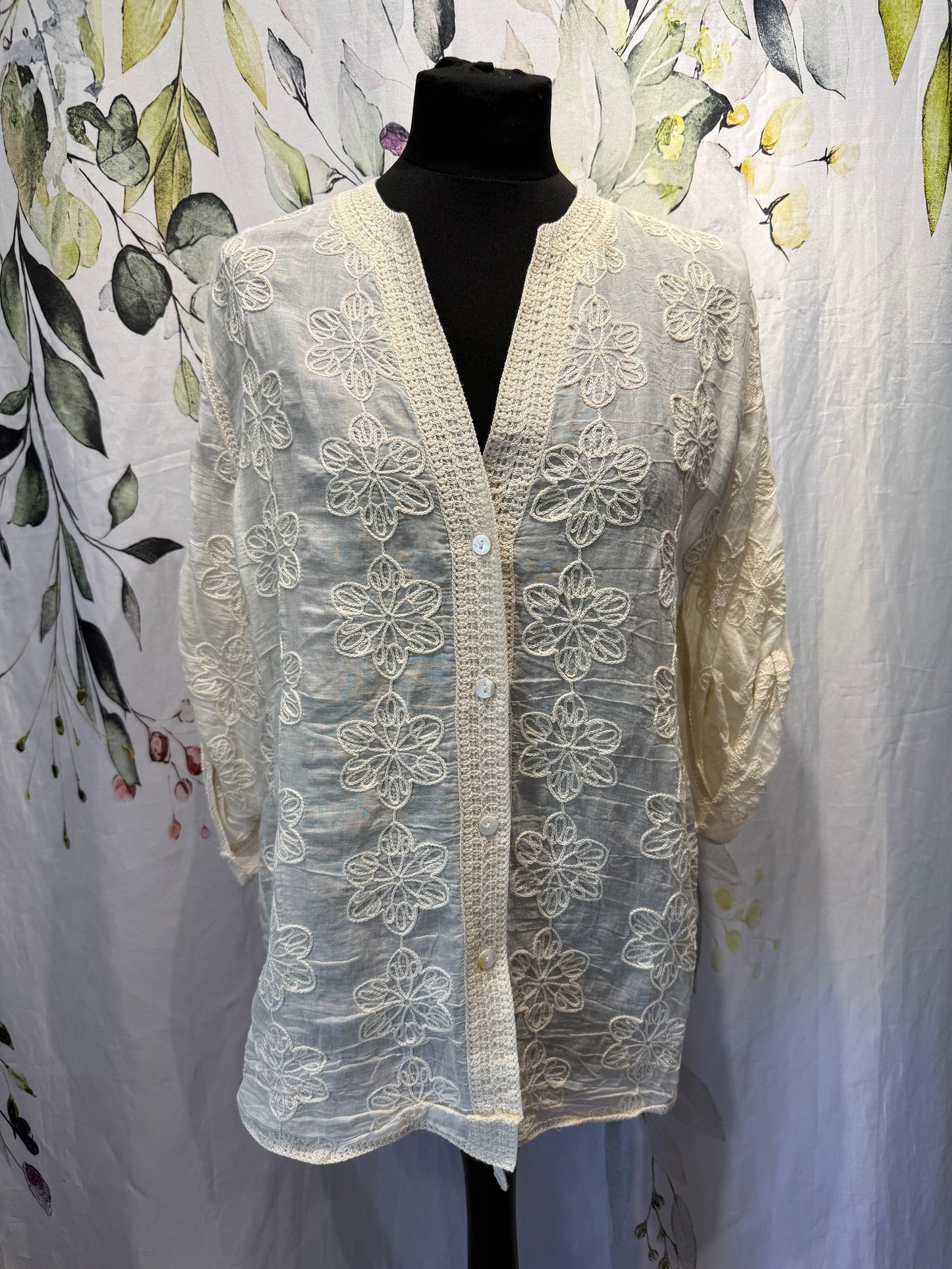 Daisy Embroidered Shirt