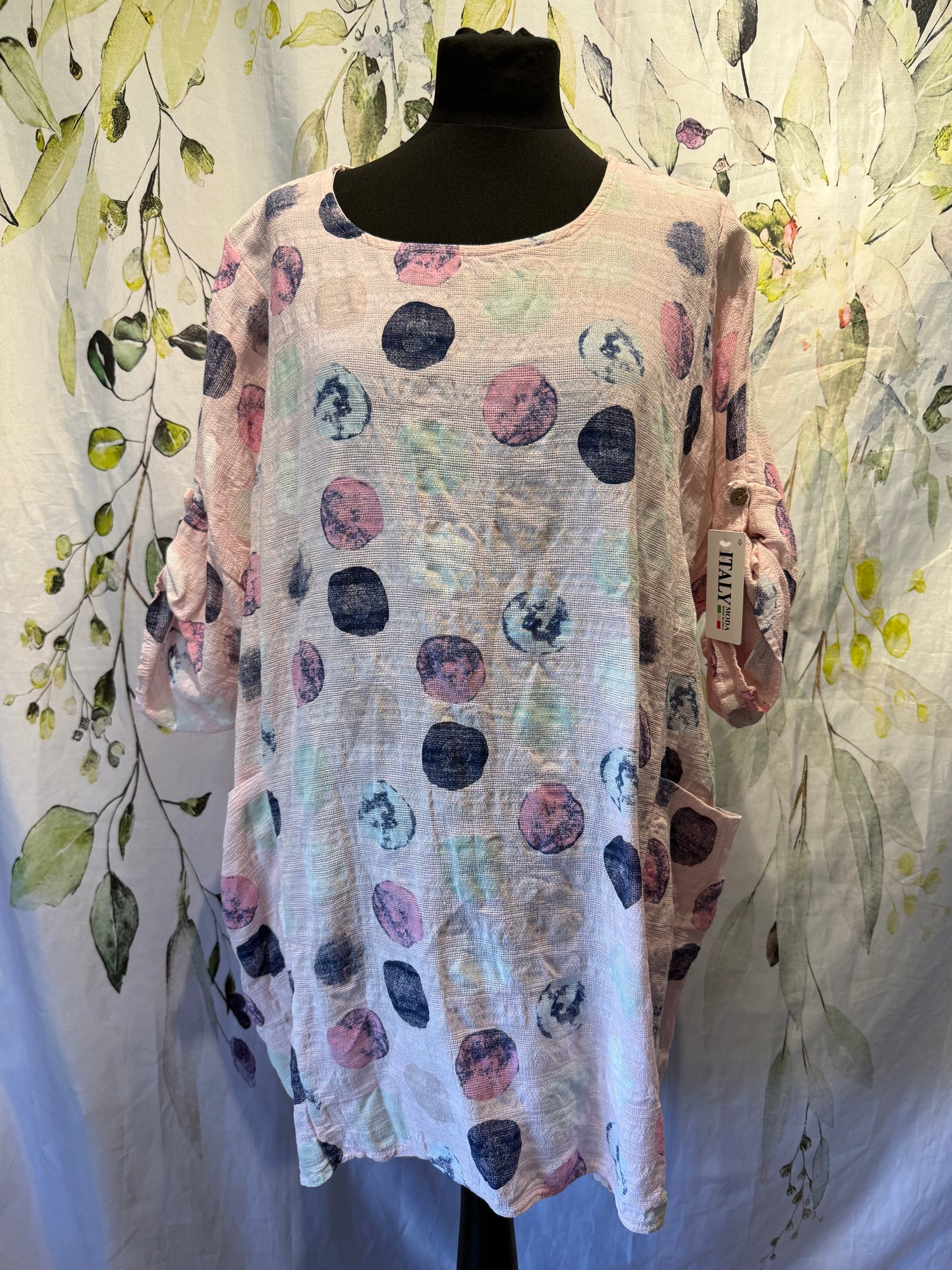 Oversized Cotton Spotty Top