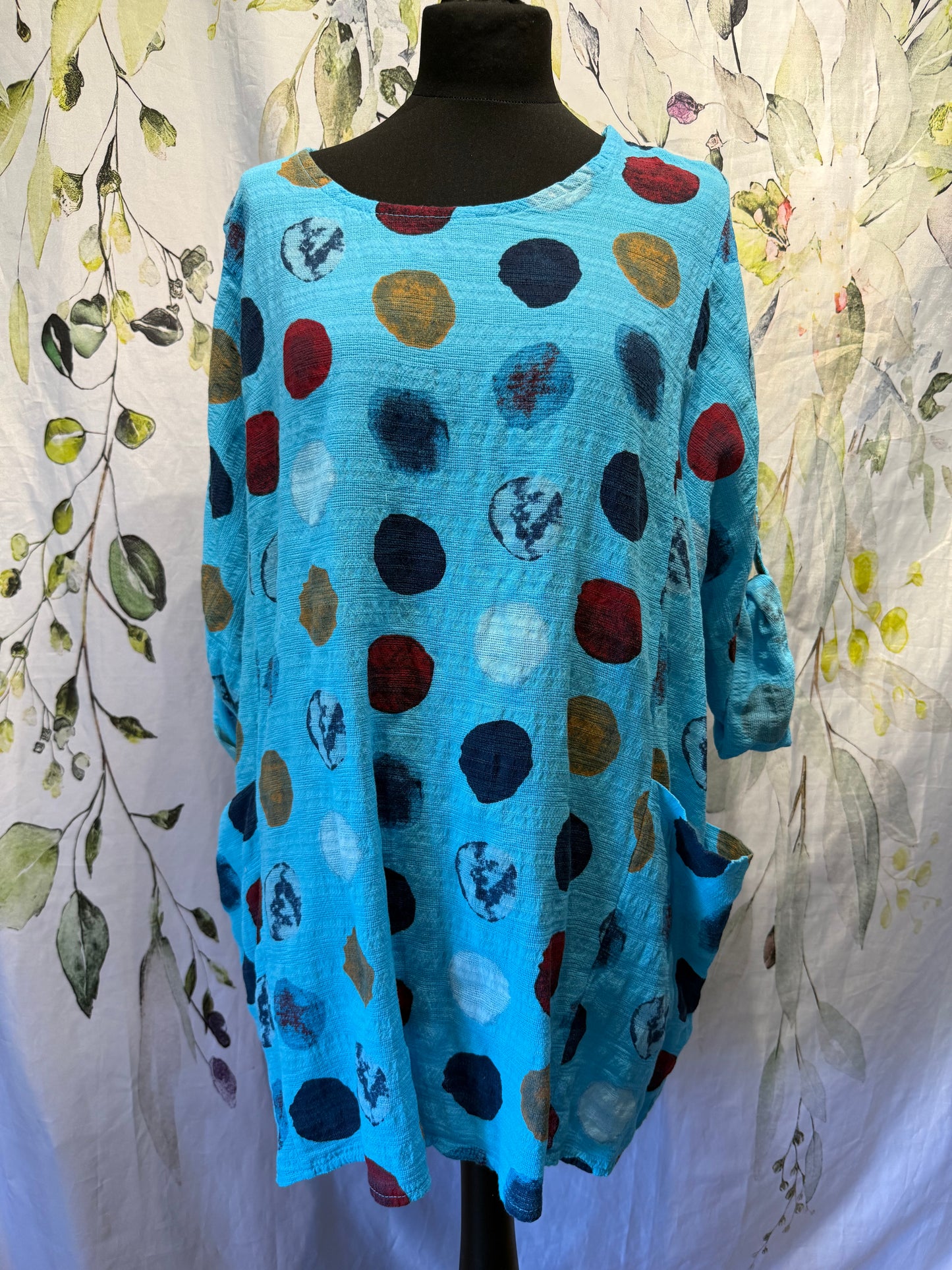 Oversized Cotton Spotty Top