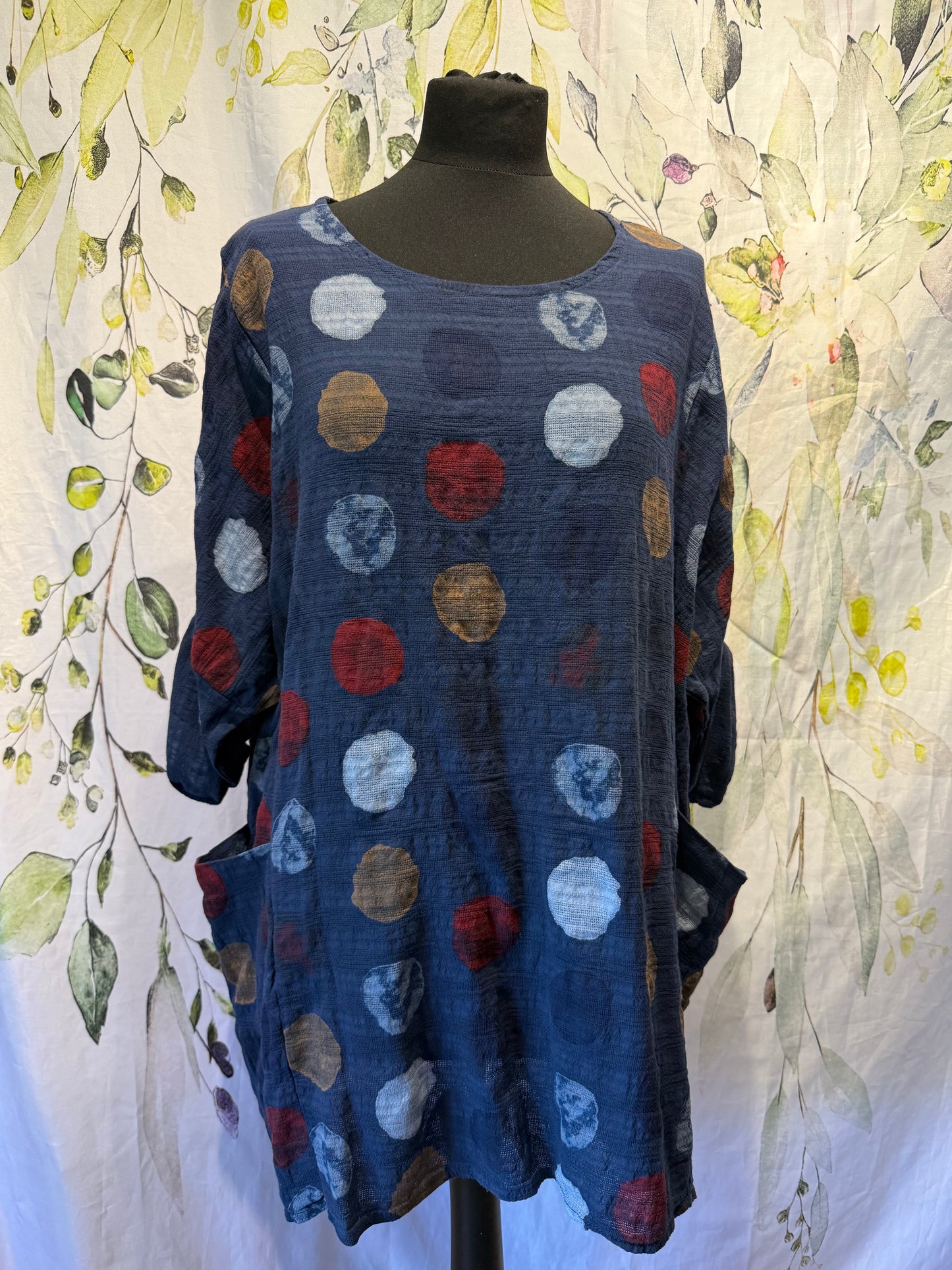 Oversized Cotton Spotty Top