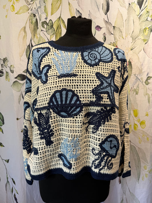 Seascape  Crochet Top