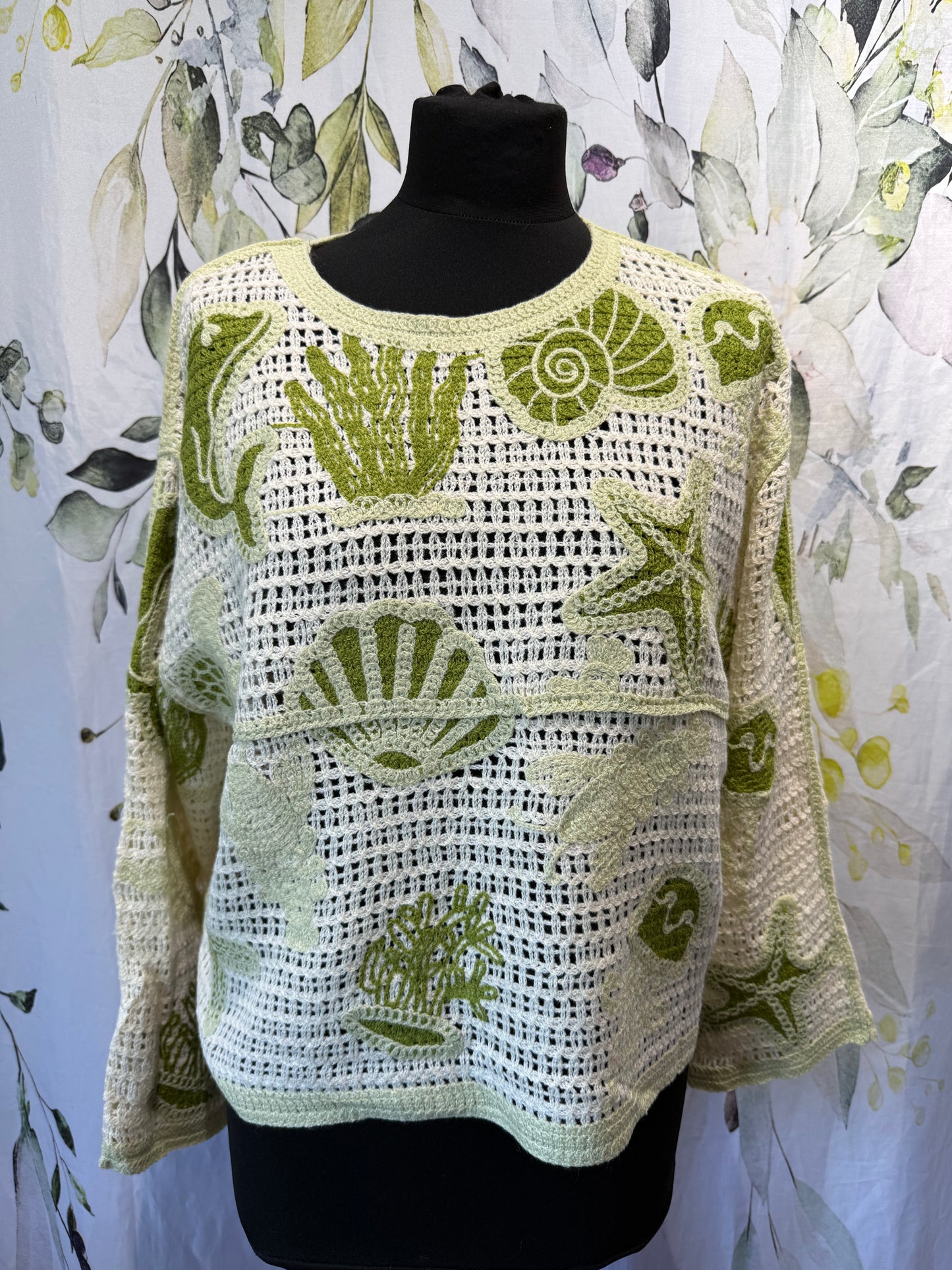 Seascape  Crochet Top