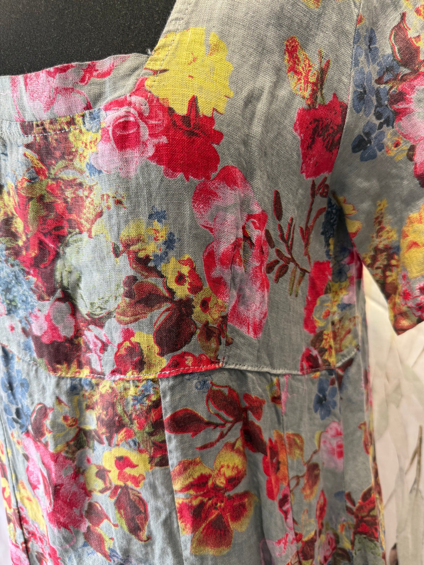 Floral Linen Dress