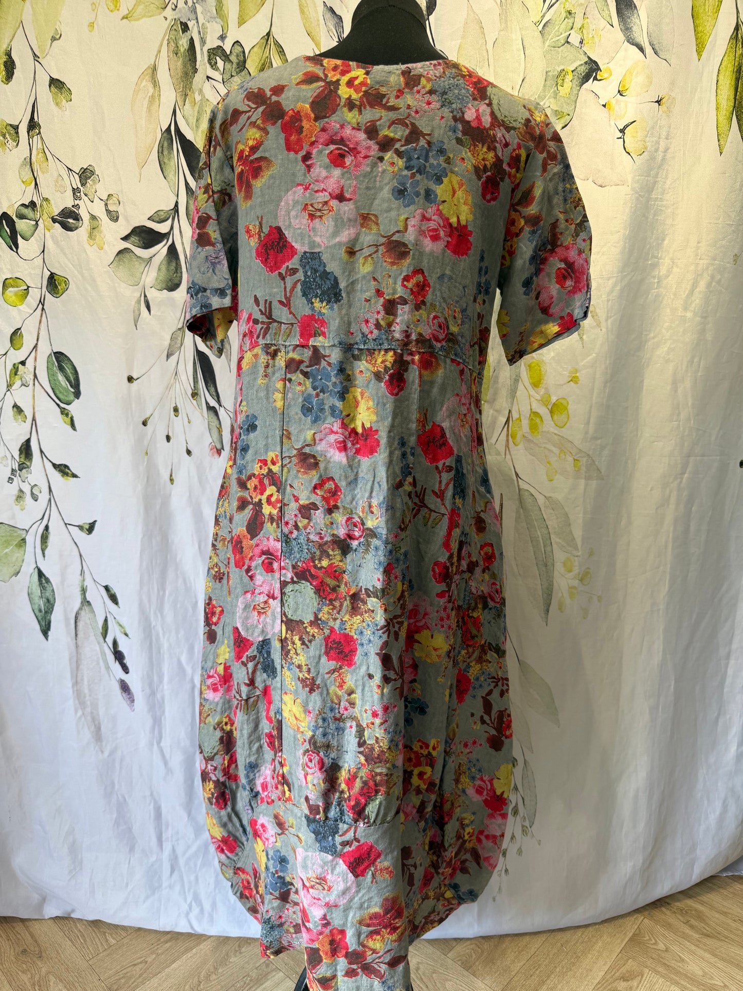 Floral Linen Dress