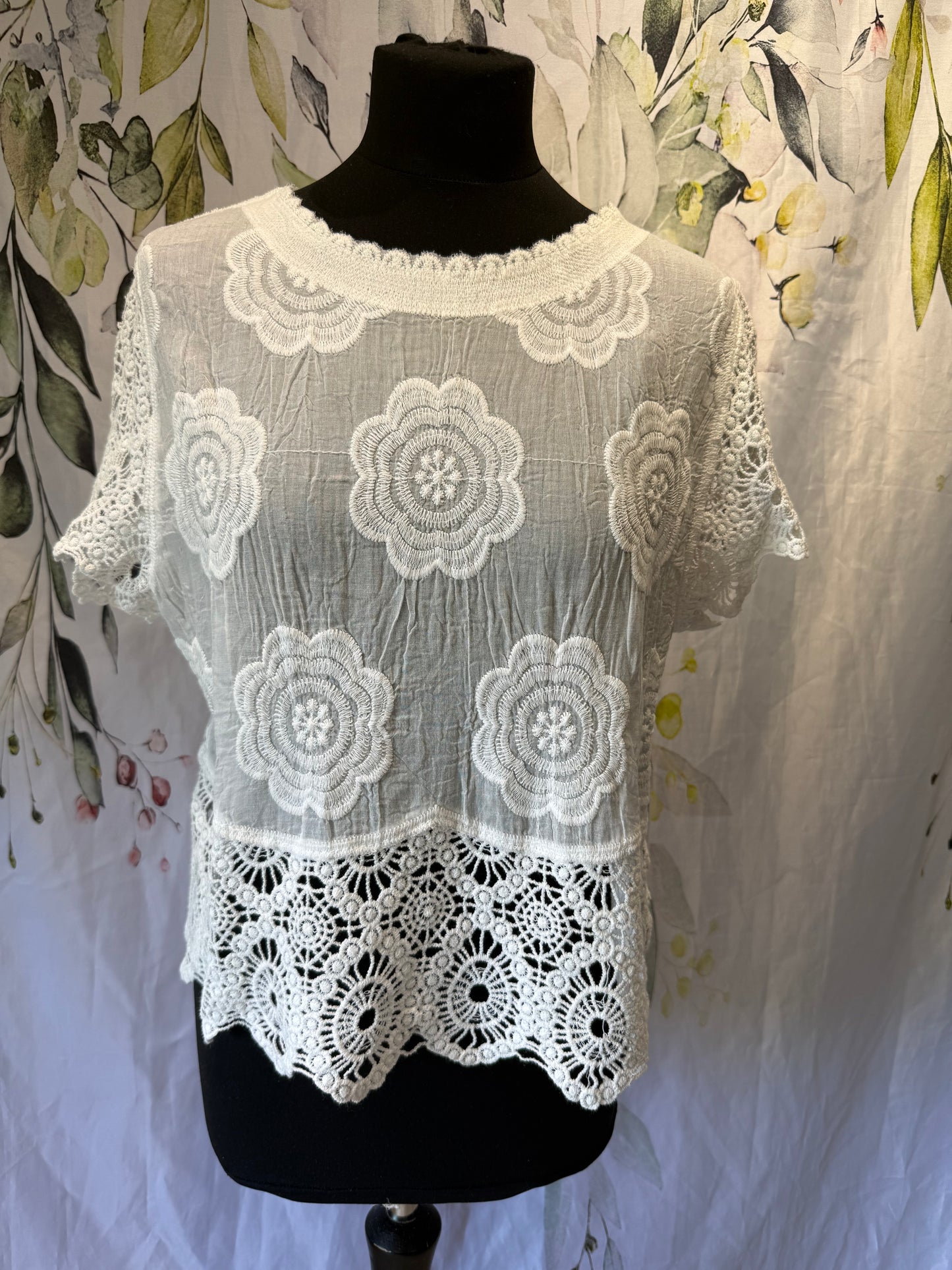 Cotton Crochet Top