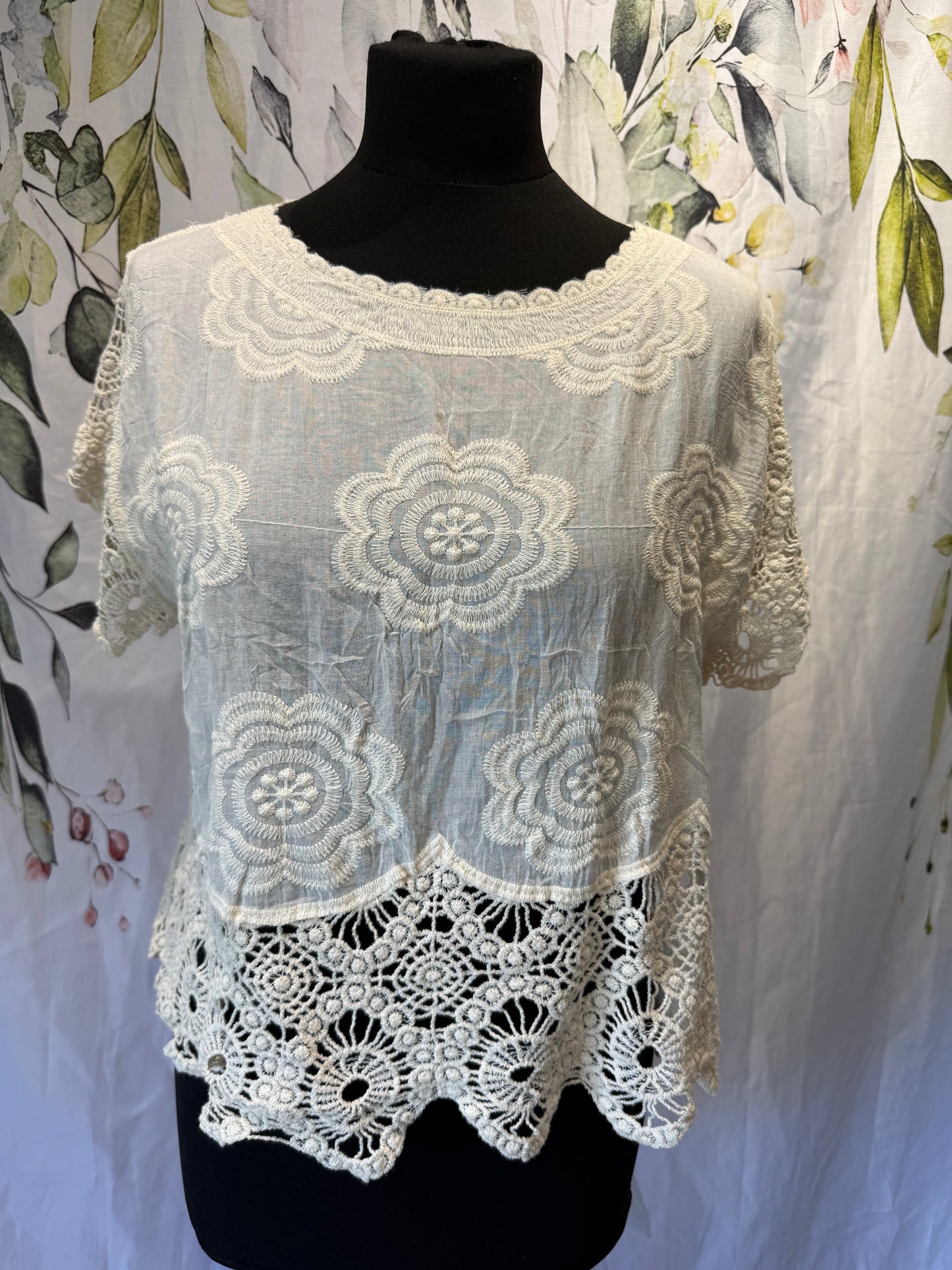 Cotton Crochet Top