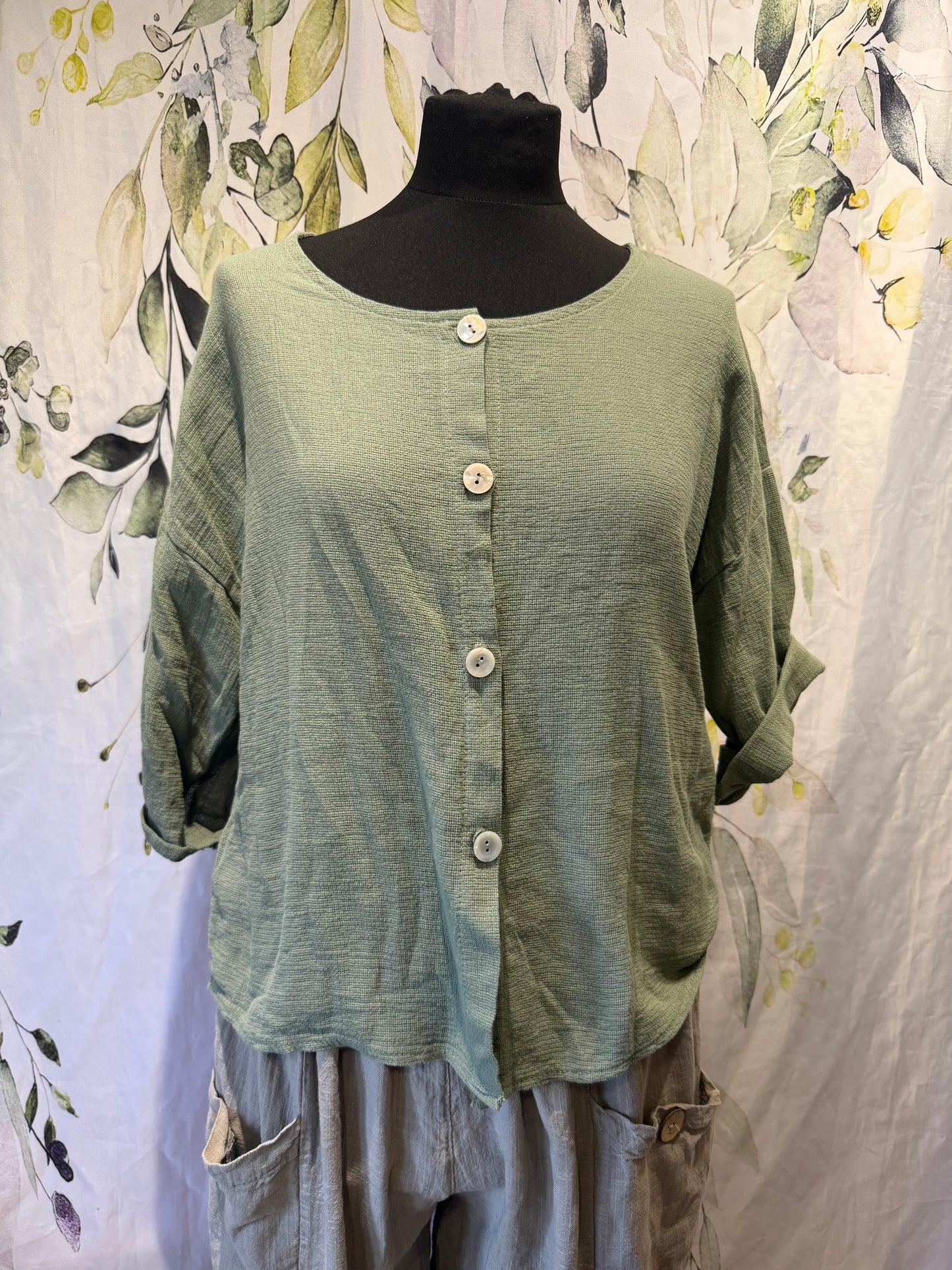 Cropped Cotton Jacket