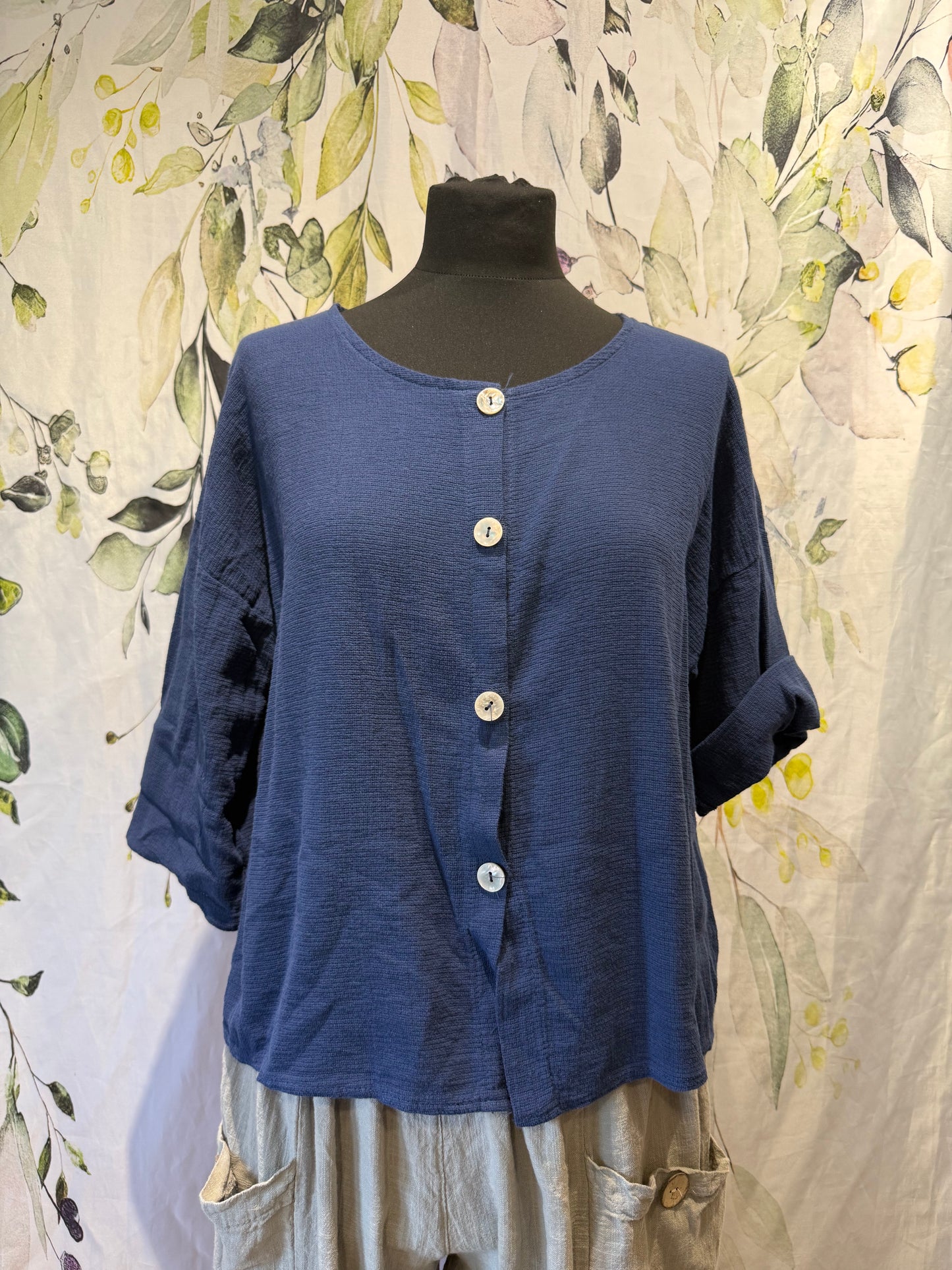 Cropped Cotton Jacket