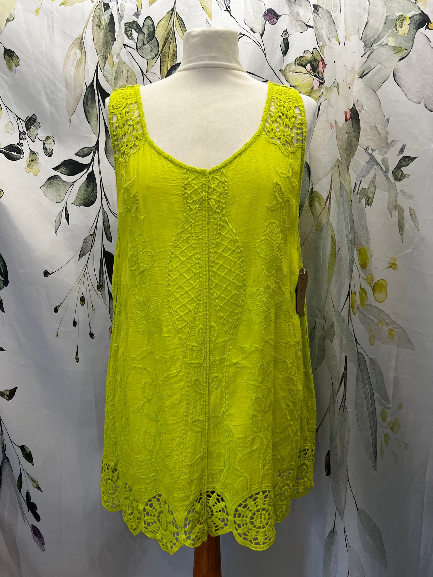 Embroidered Vest Top