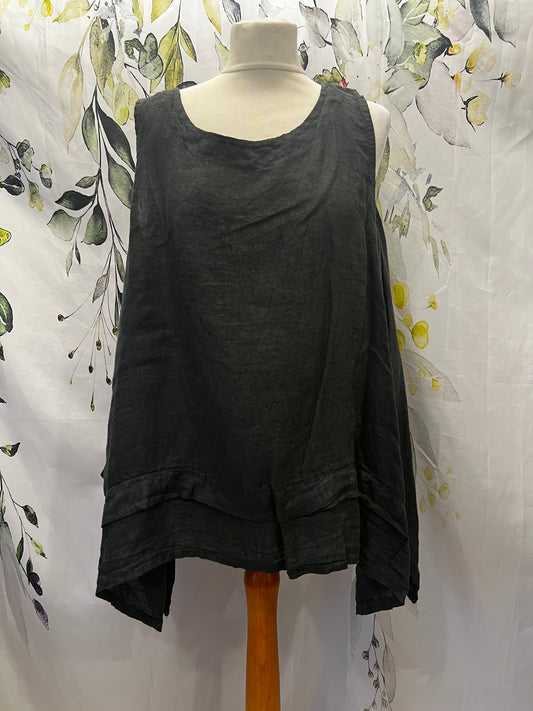 Linen Sleeveless Top