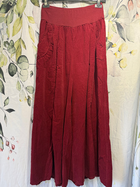 Palazzo Cords ( jersey waistband)