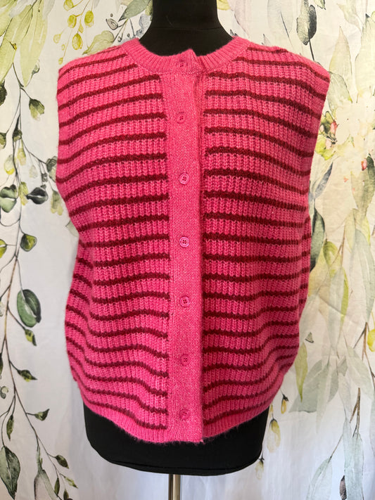 Striped Sleeveless Knit