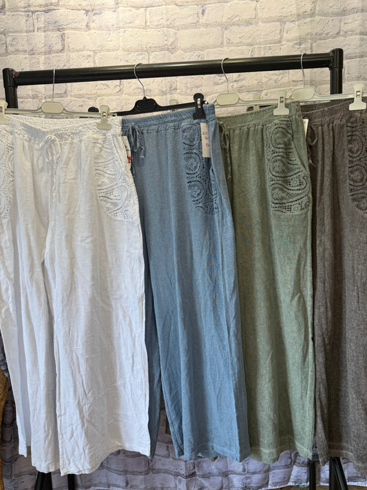 Crochet Pocket Trousers