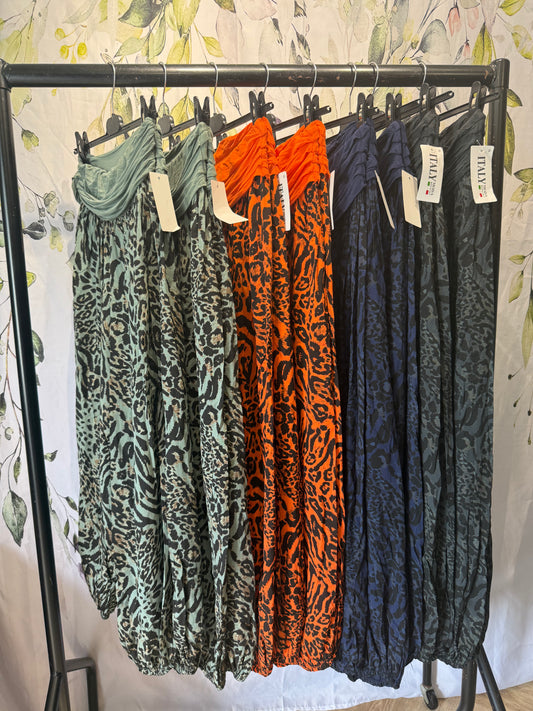 Animal Print Harem Pants