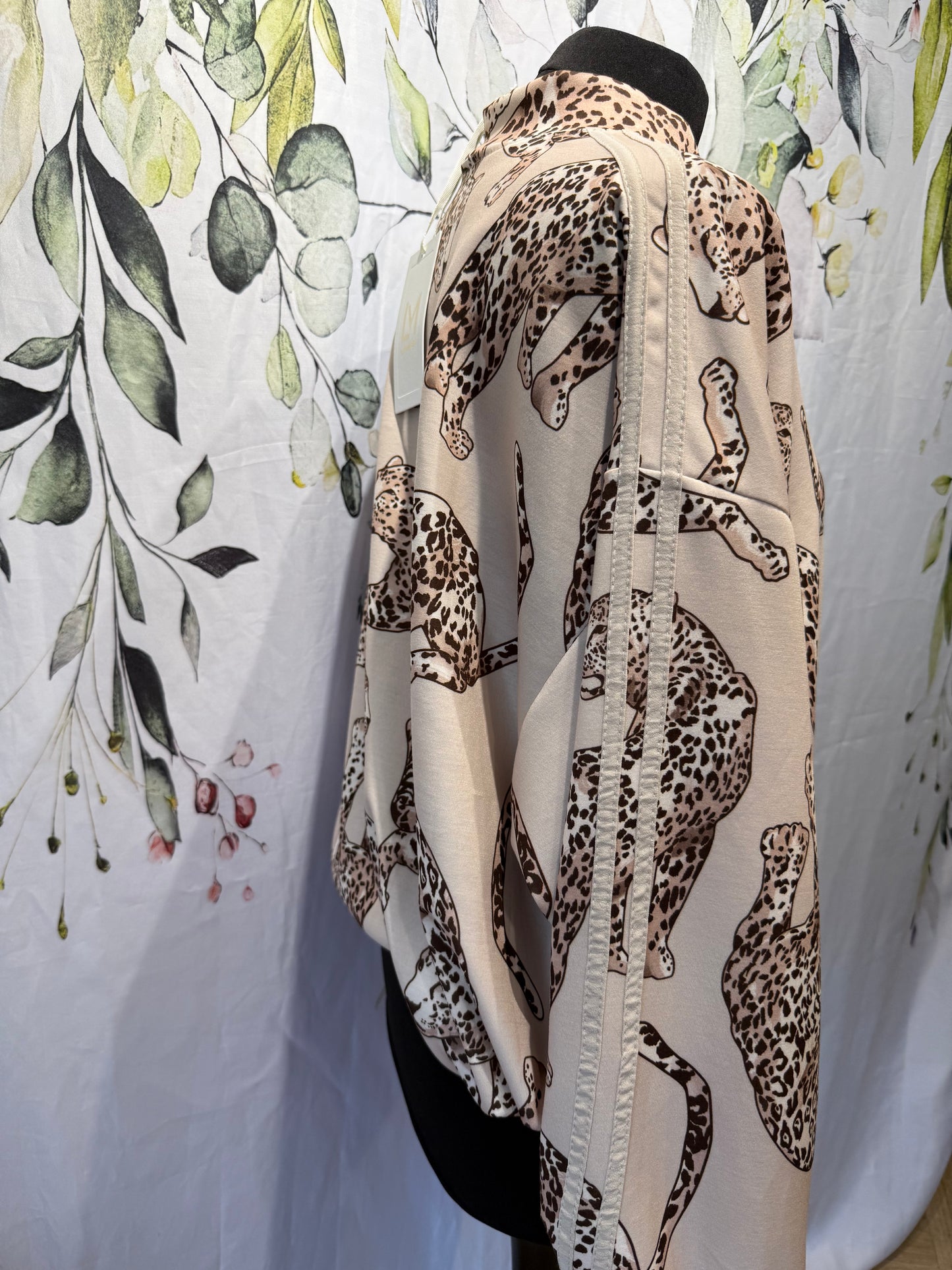 Leopard Print Bomber Jacket