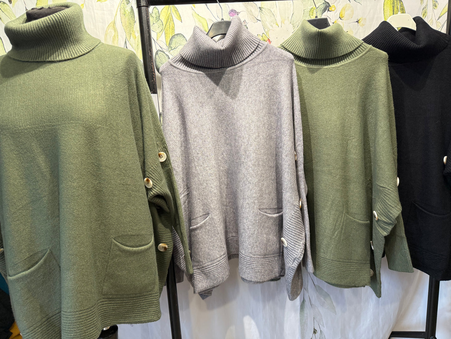 Oversized Roll Neck Knit