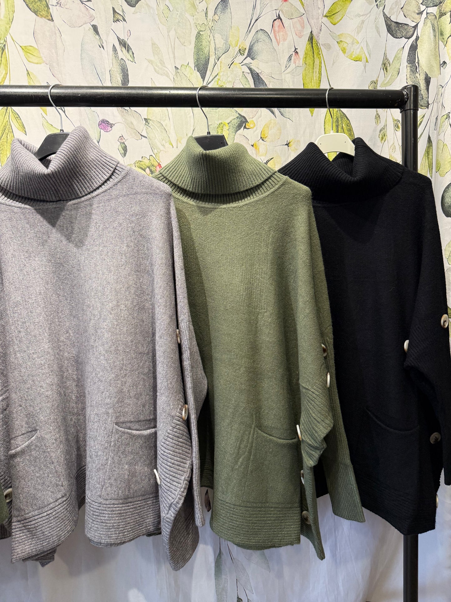 Oversized Roll Neck Knit