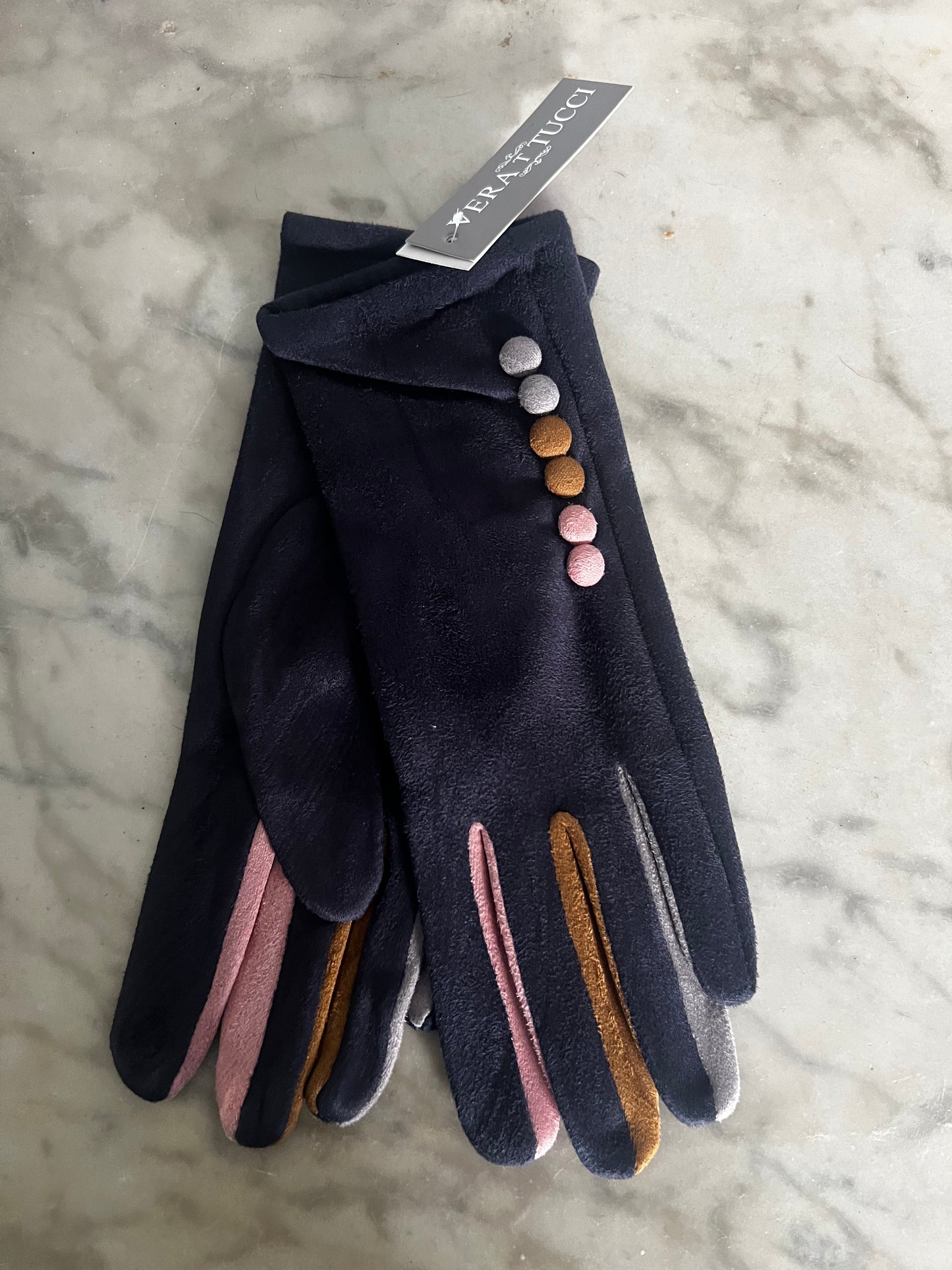 Button Detail Gloves