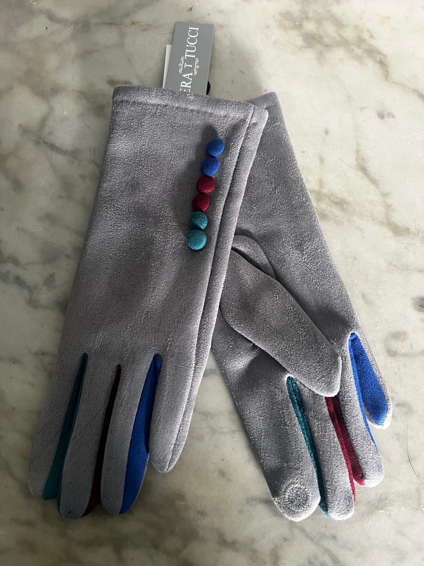 Button Detail Gloves
