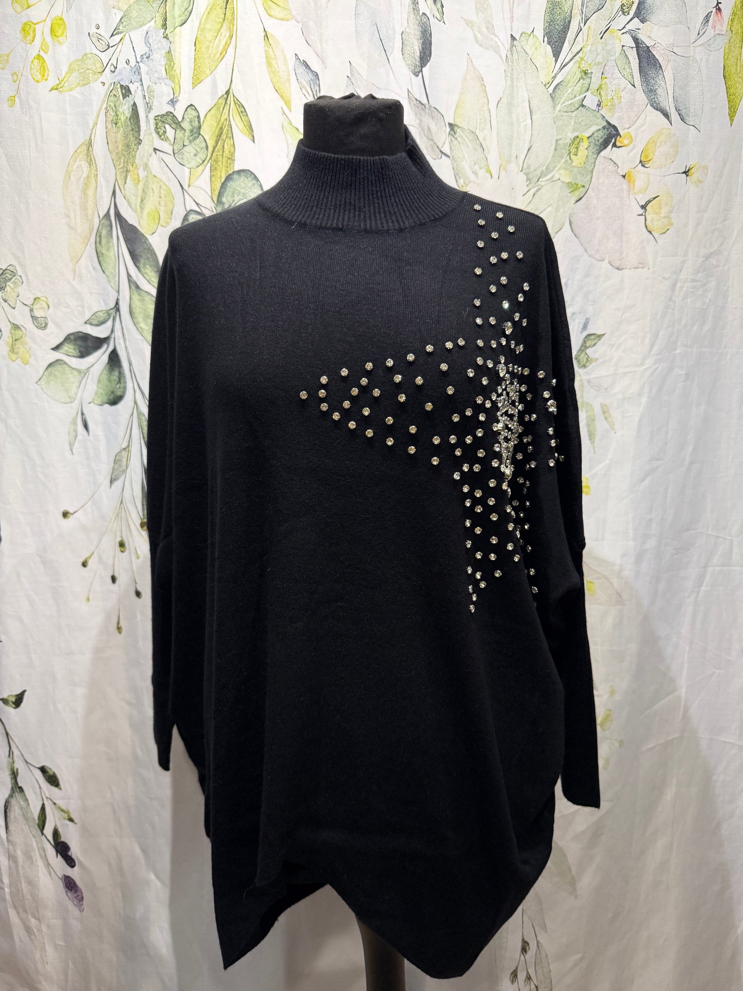 Rhinestone Star Knit
