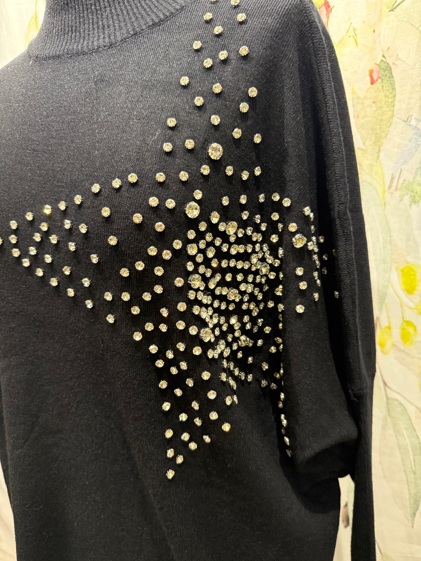 Rhinestone Star Knit