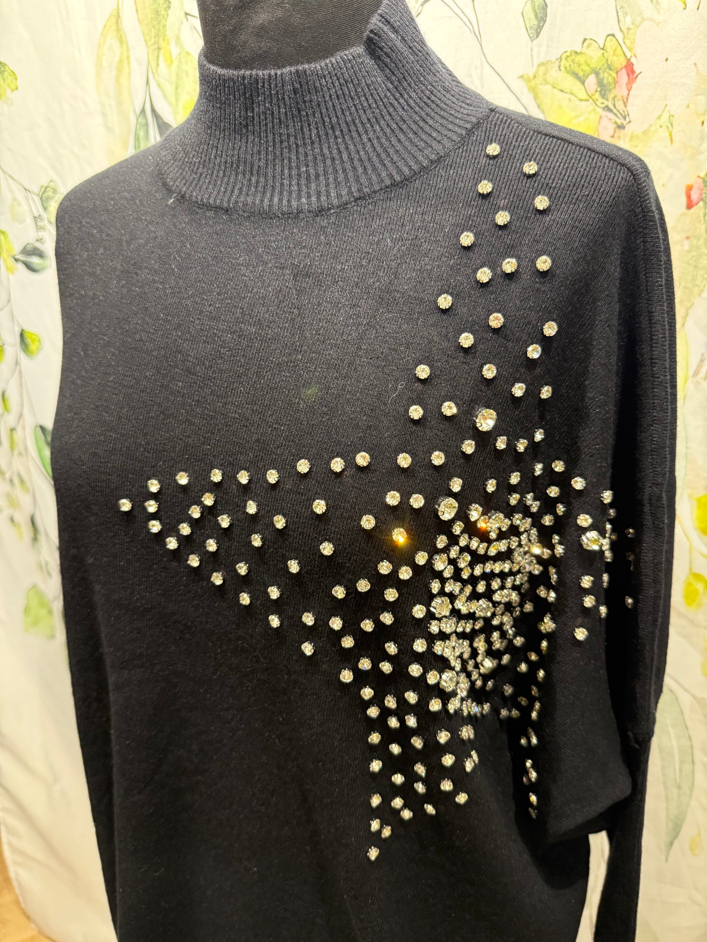 Rhinestone Star Knit