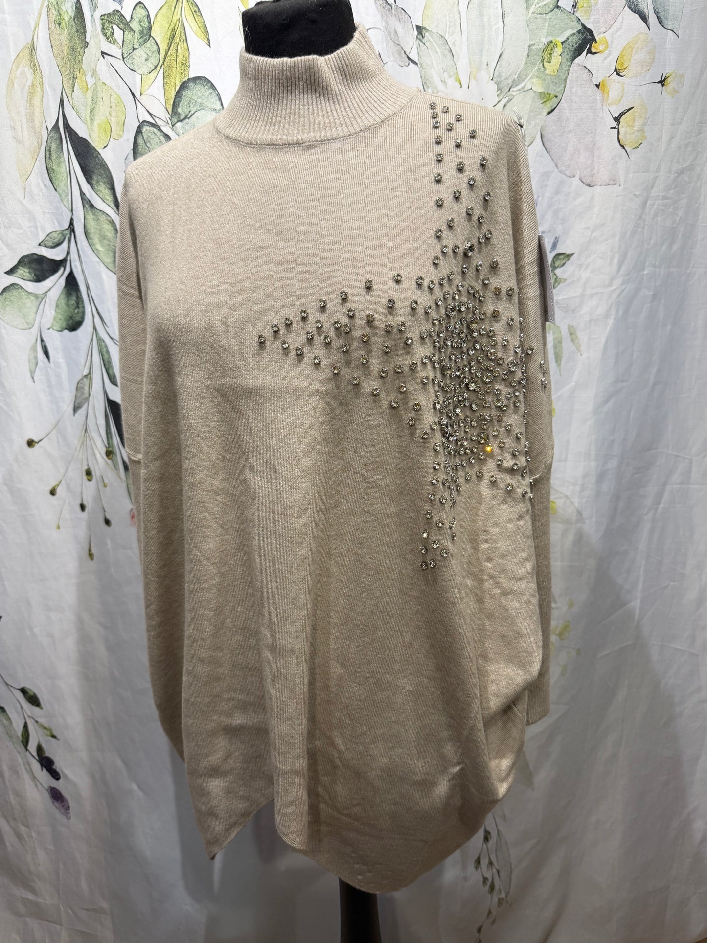 Rhinestone Star Knit