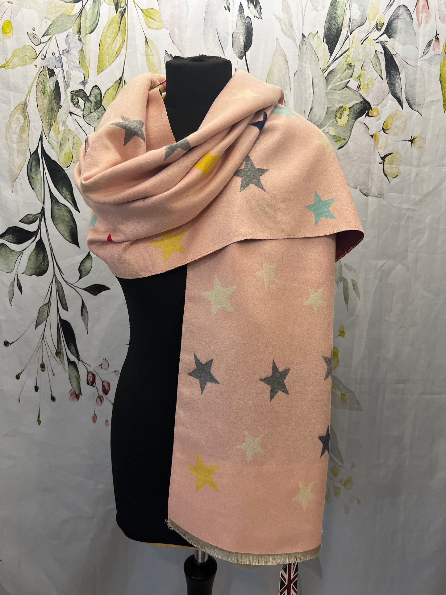 Luxury Multi- Coloured Star Scarf