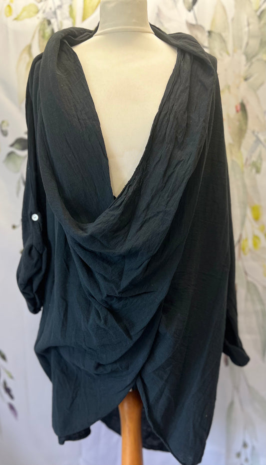 Oversized Draped Top