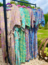 Load image into Gallery viewer, Silk Kimono Wrap Dress

