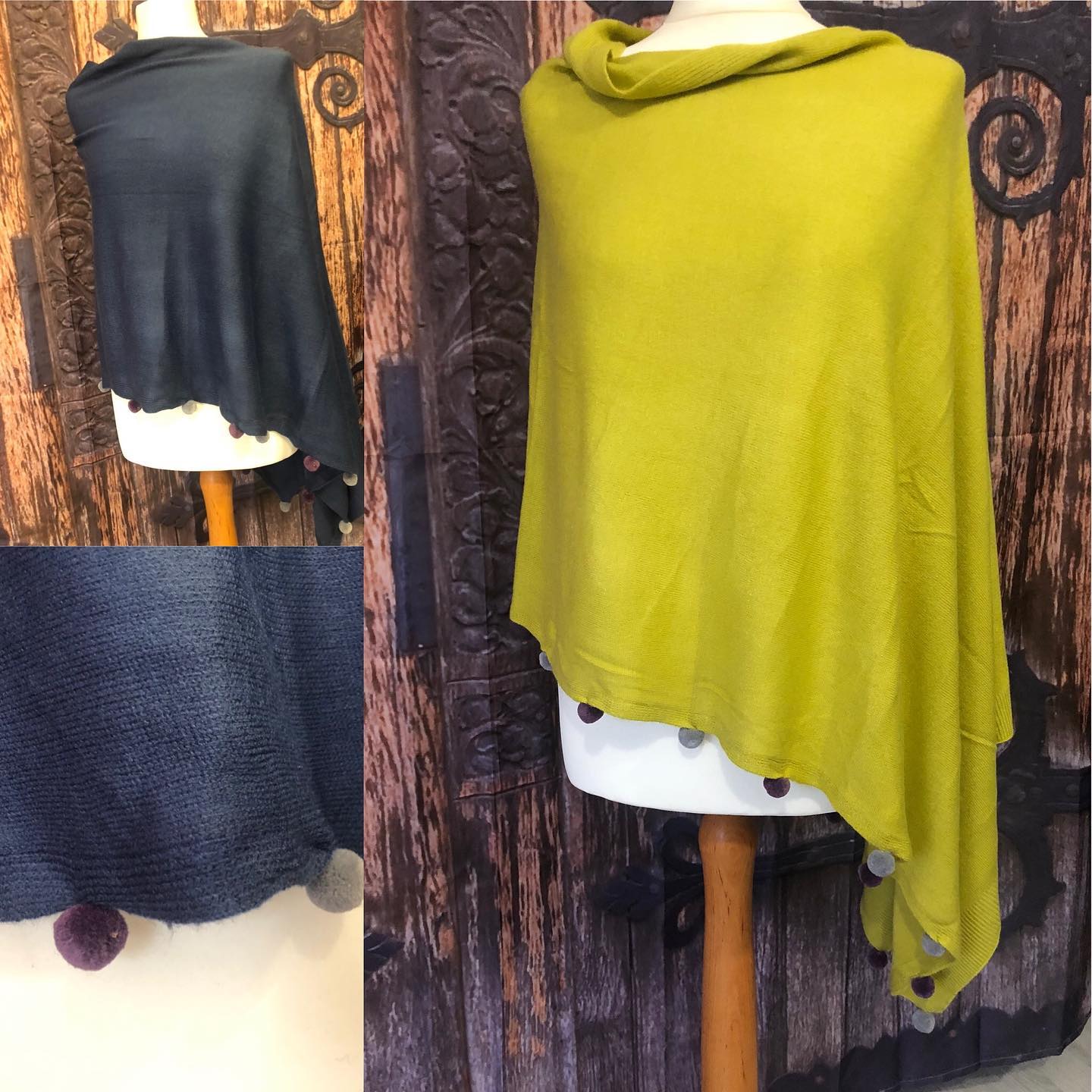 Asymmetric Poncho Wrap