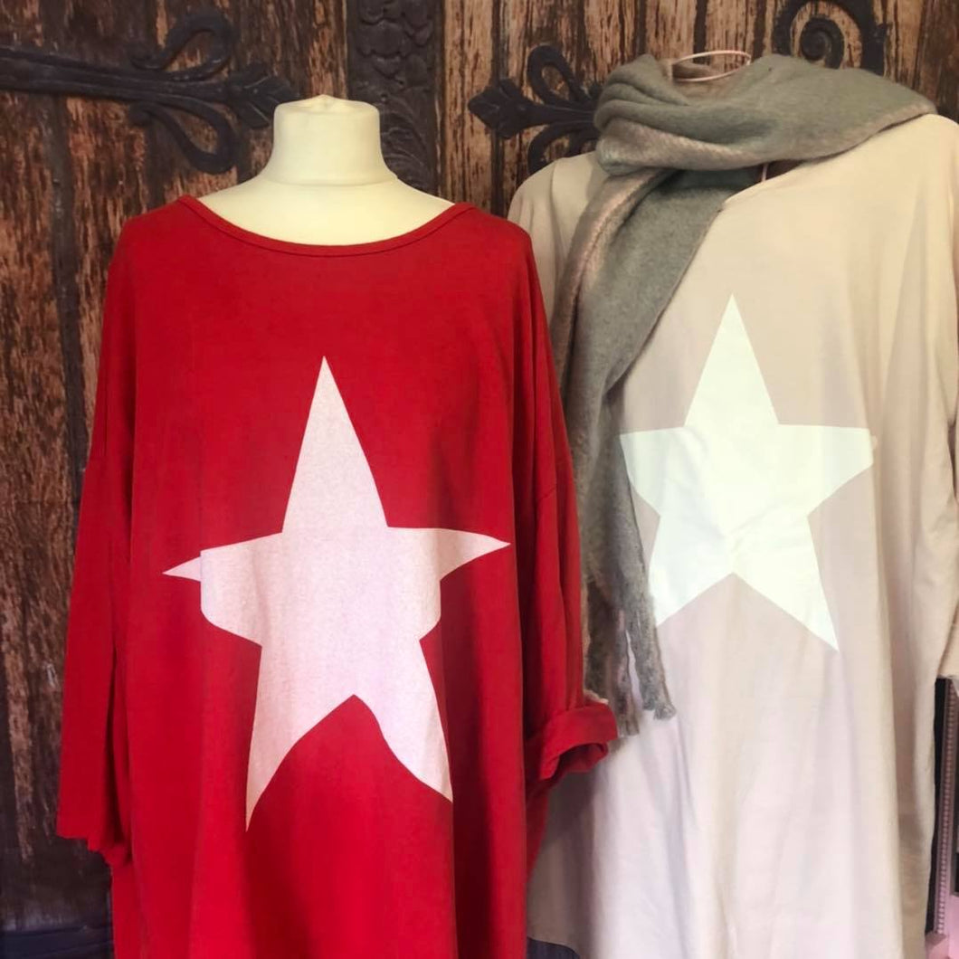 Over Sized Star Sweat