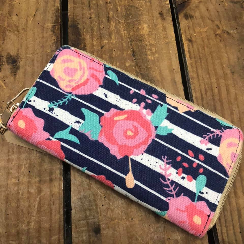 Fabric Purse with Floral Print