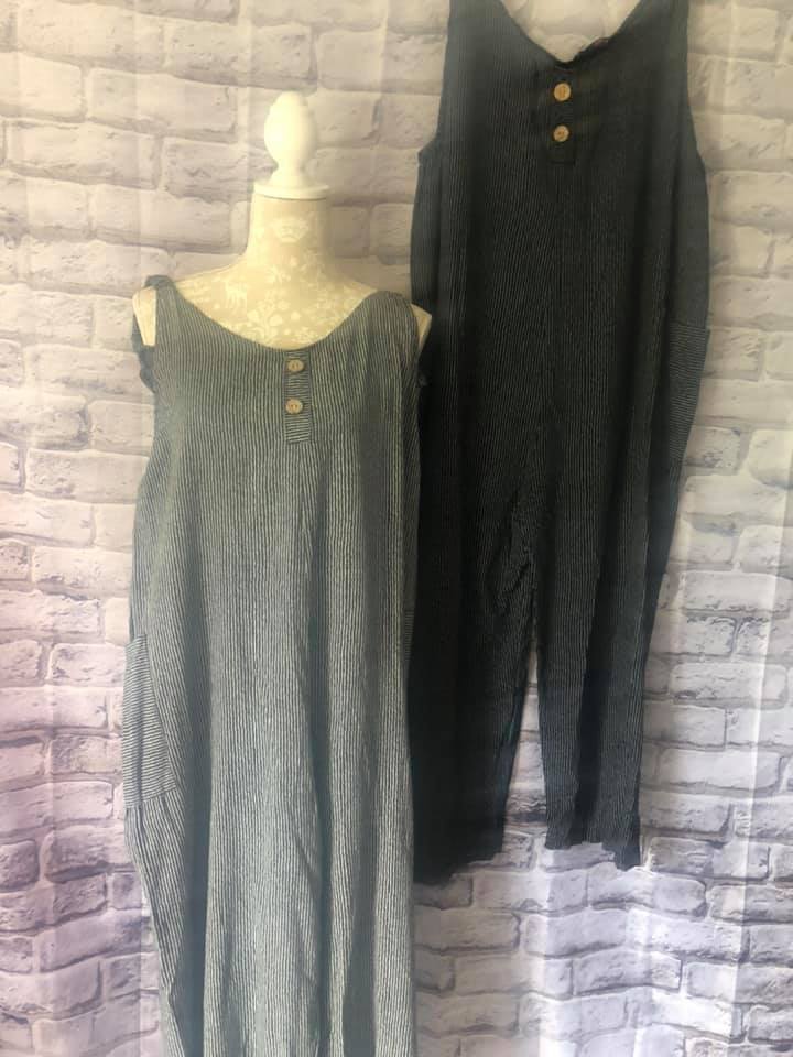 Striped Dungarees