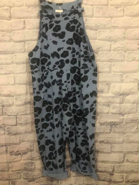 Leopard Print Dungarees