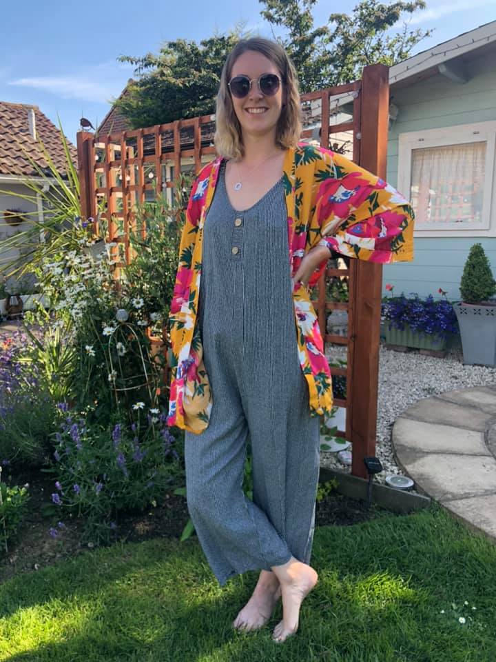 Striped Dungarees