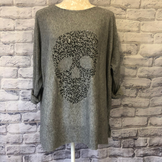 Sparkle Skull Knit