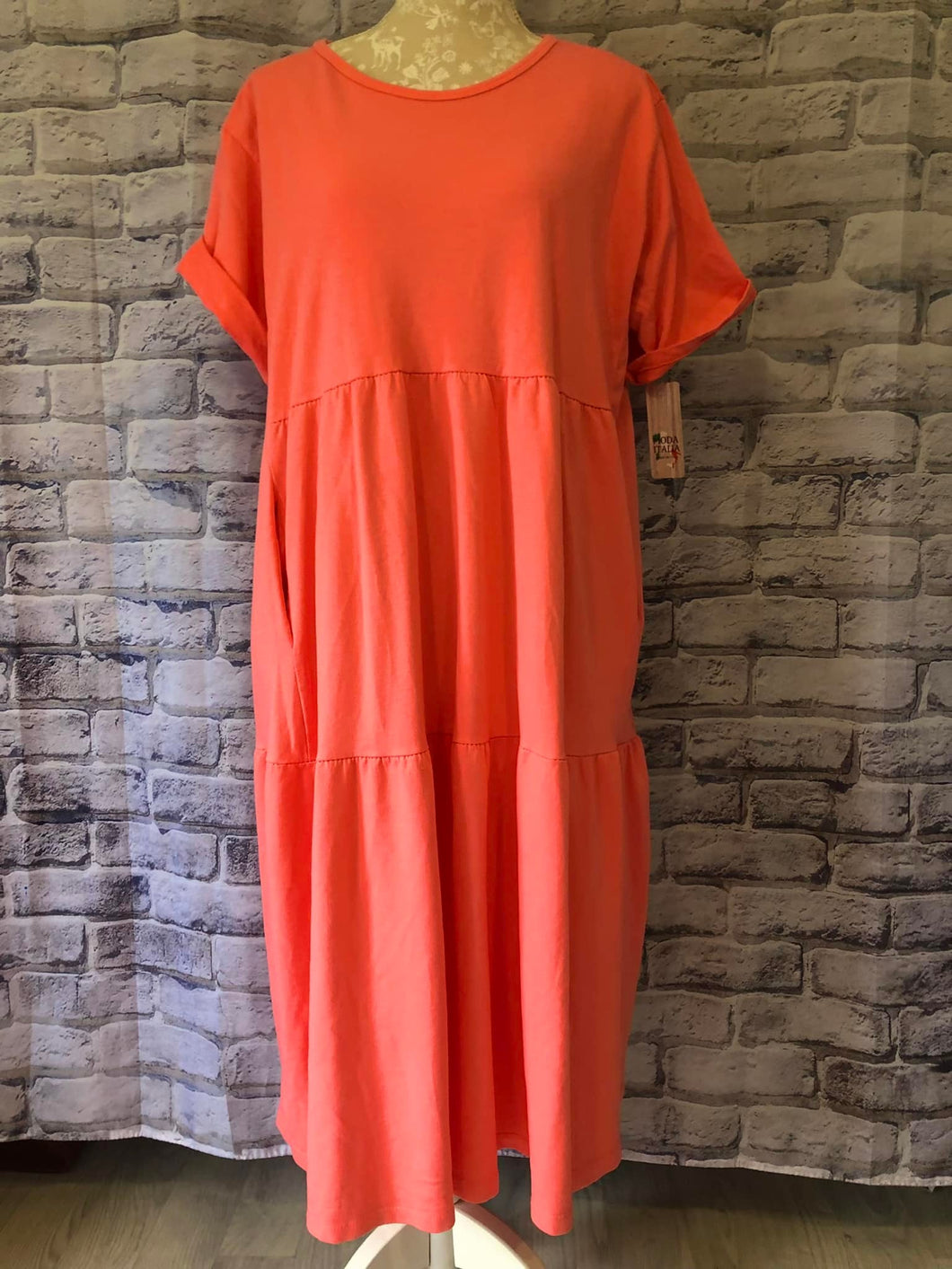 Tiered Midi Length Dress