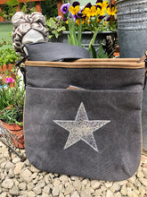Load image into Gallery viewer, Canvas Cross Body Bag With Sparkle Star
