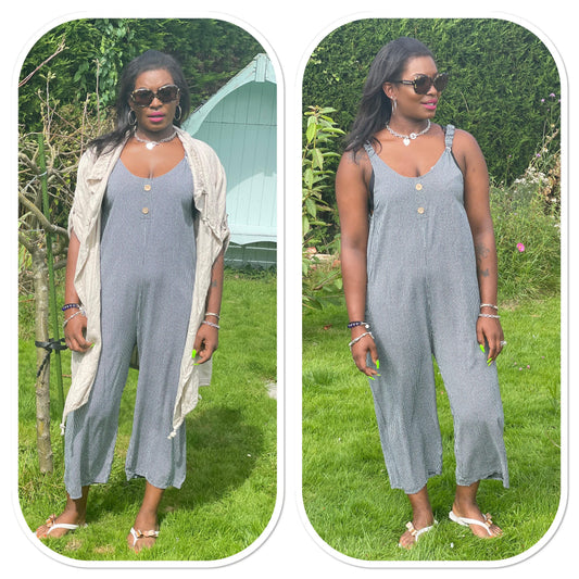 Striped Dungarees