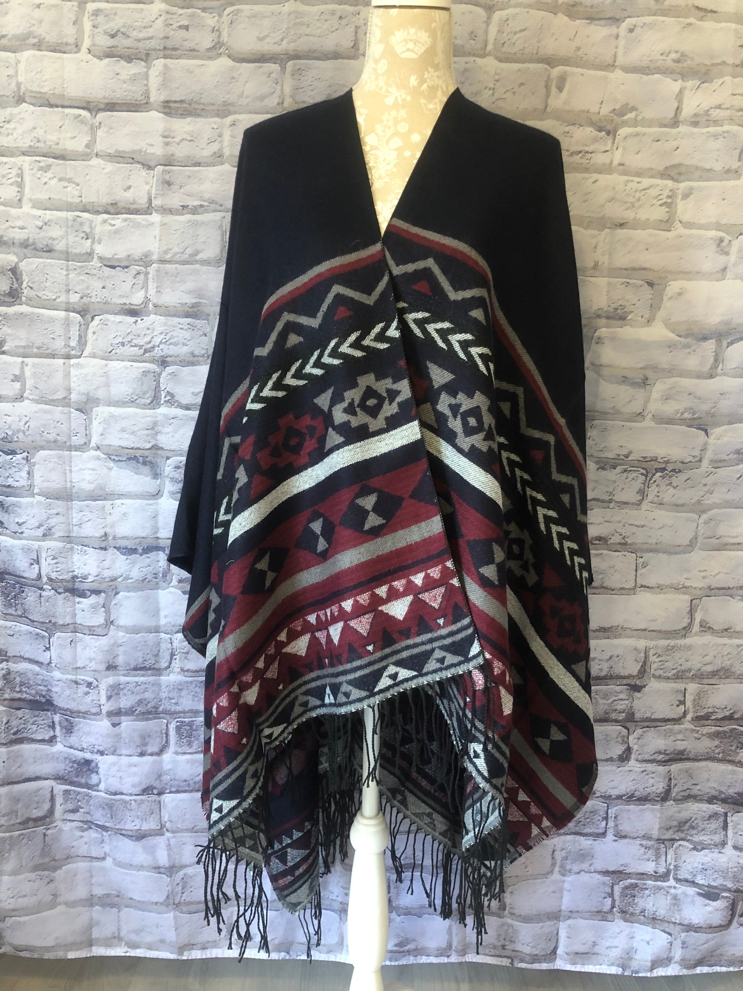 Aztec Design Shawl Wrap