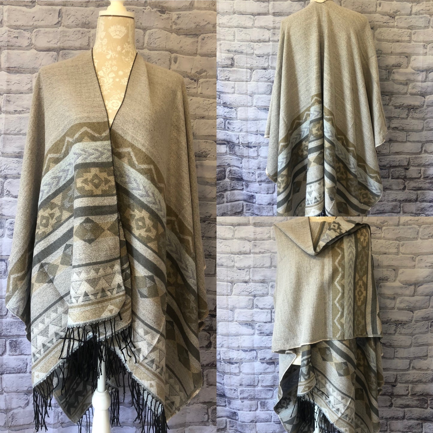Aztec Design Shawl Wrap