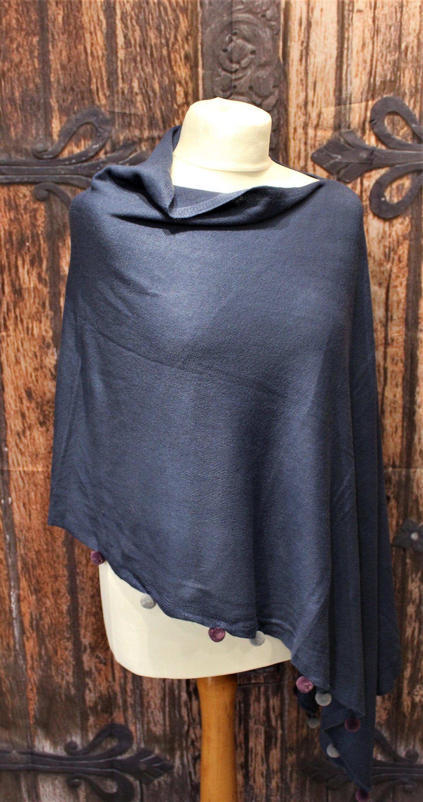 Asymmetric Poncho Wrap
