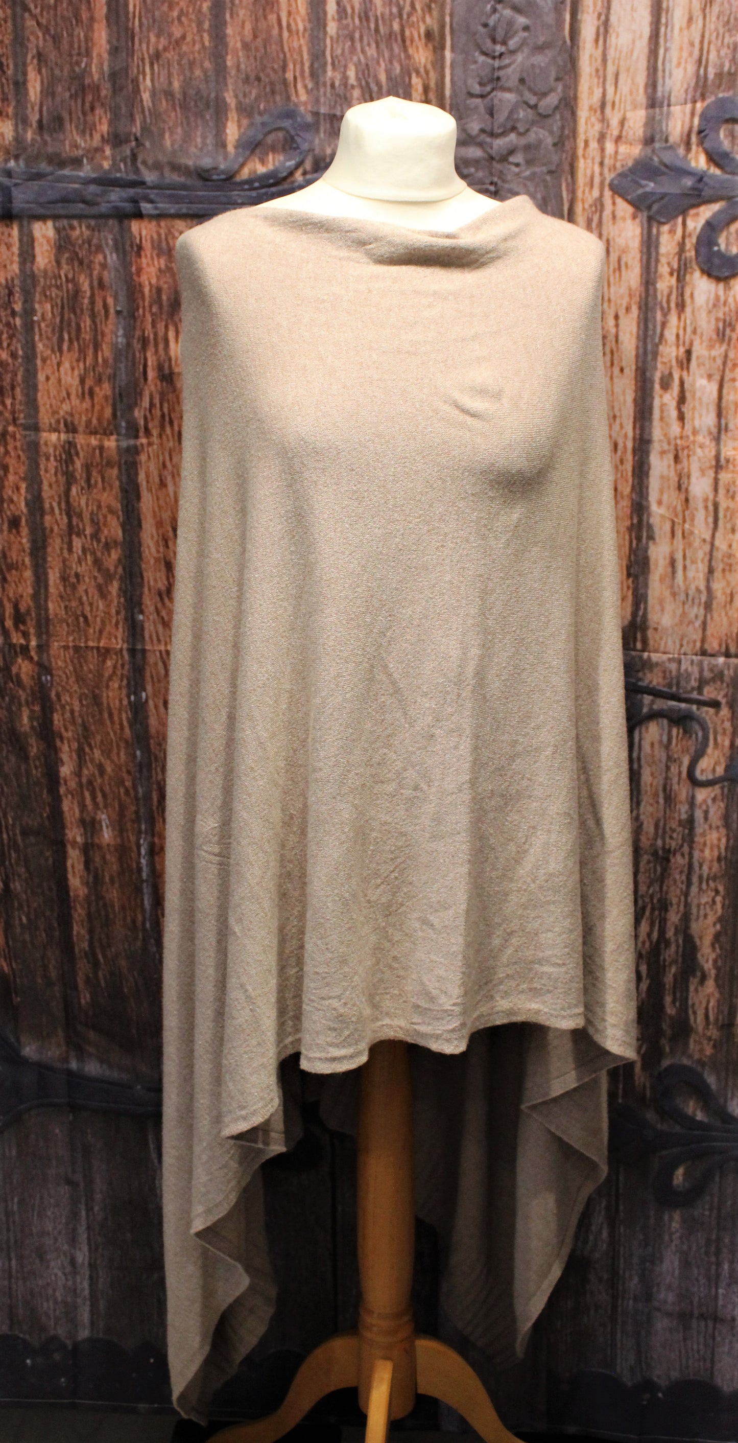 Cashmere Feel Poncho Wrap