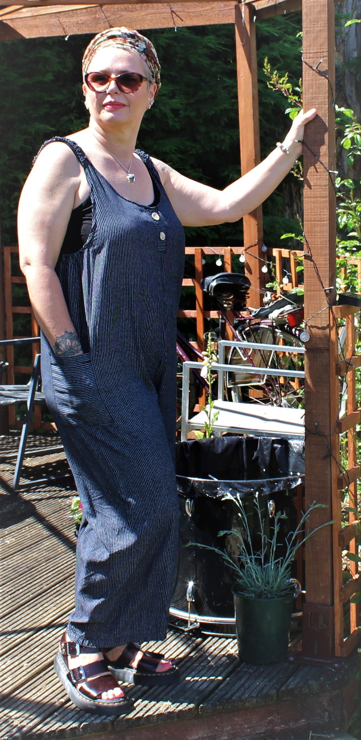 Striped Dungarees