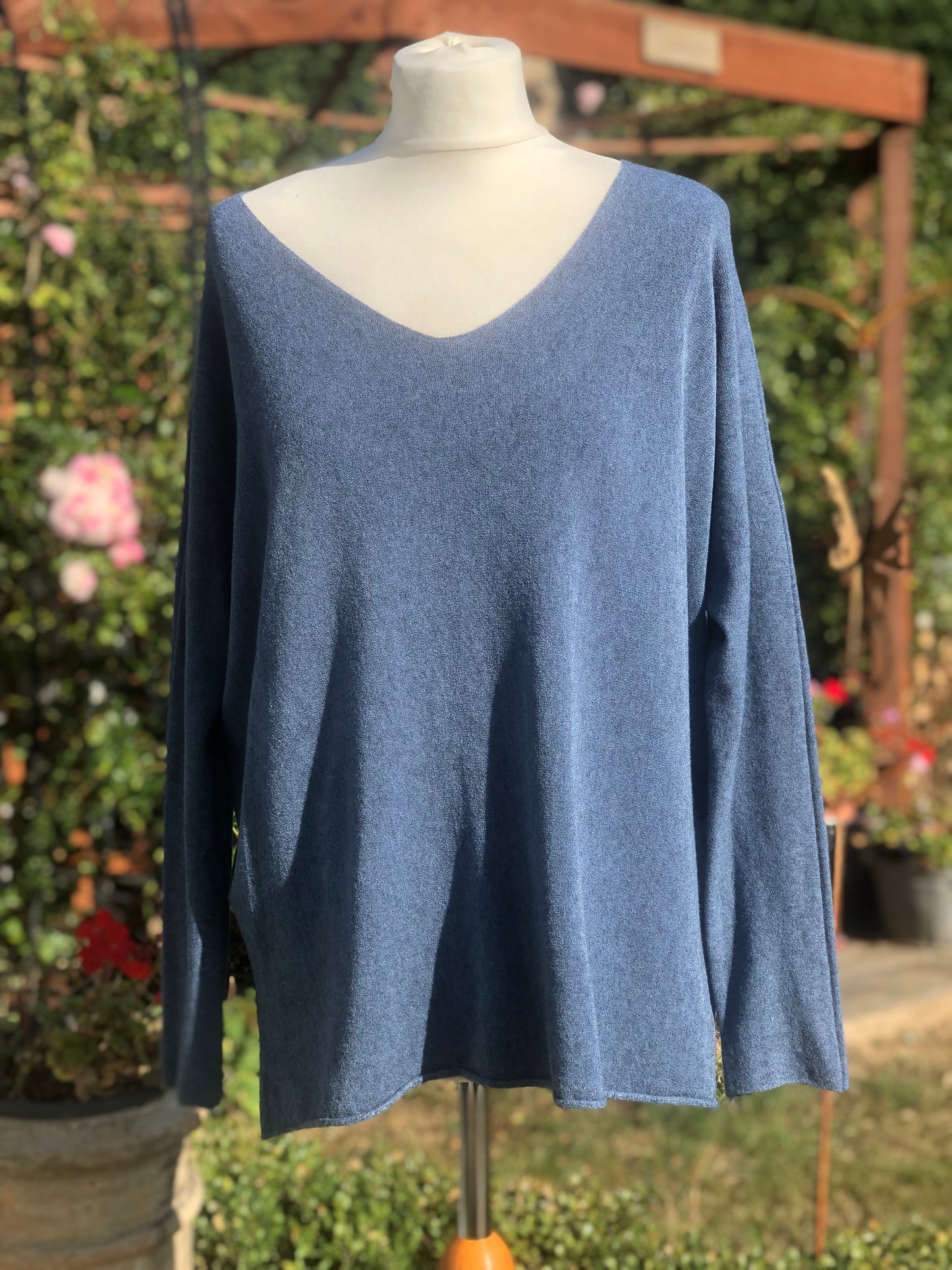 Cashmere Mix V Neck