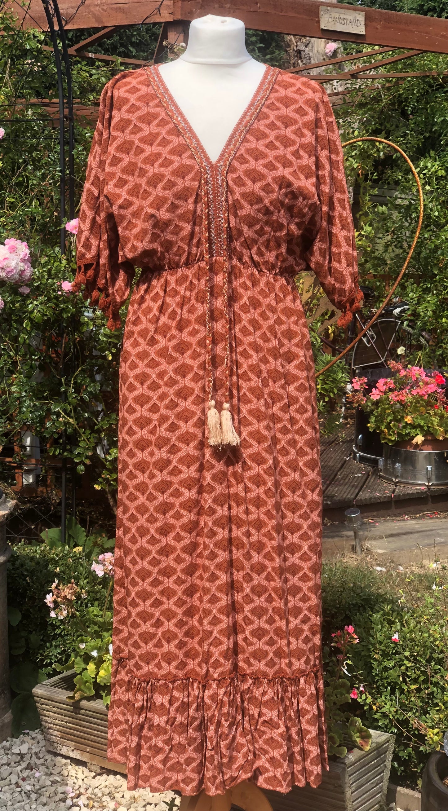 Tassel Trim Dress
