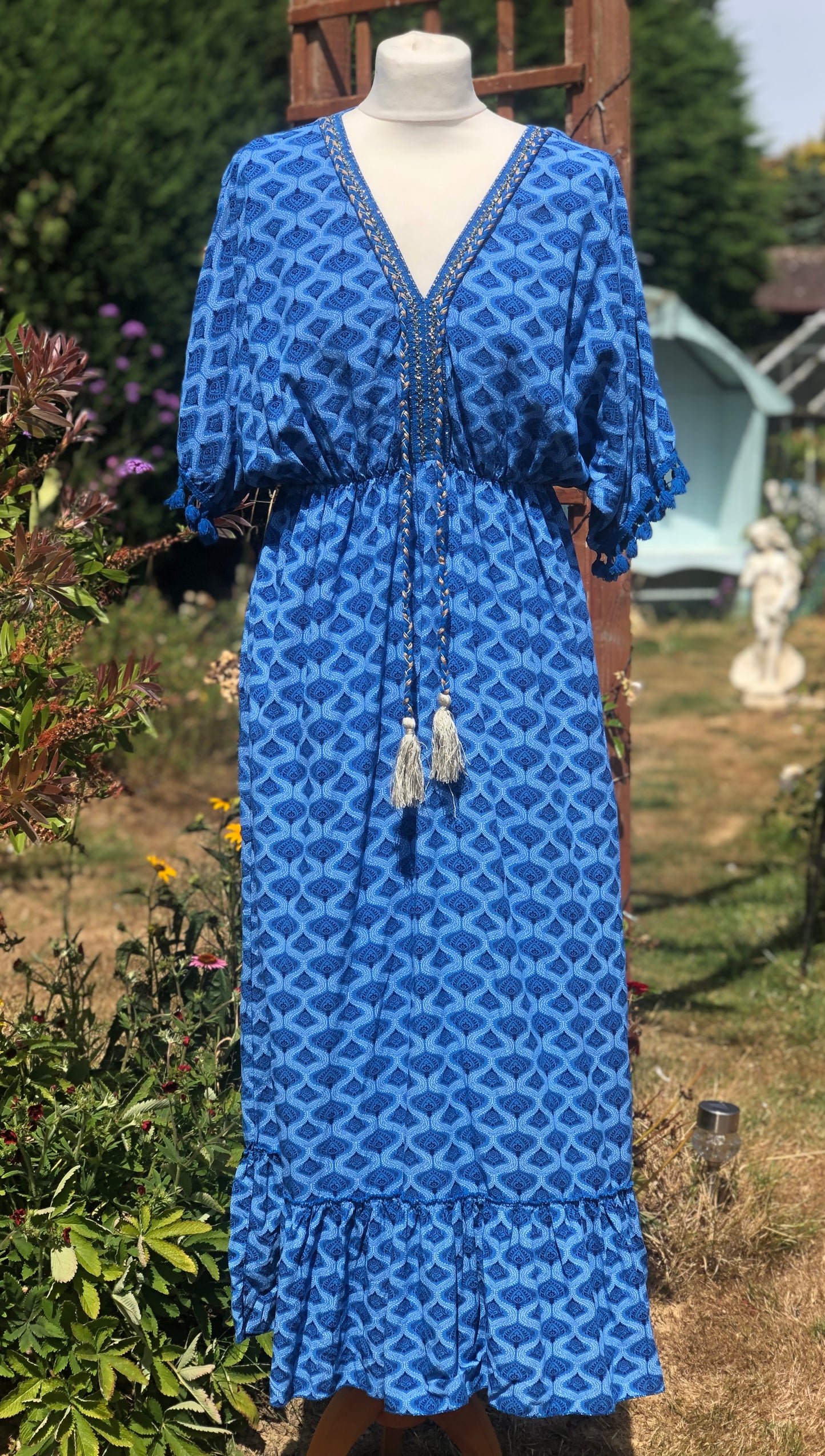 Tassel Trim Dress