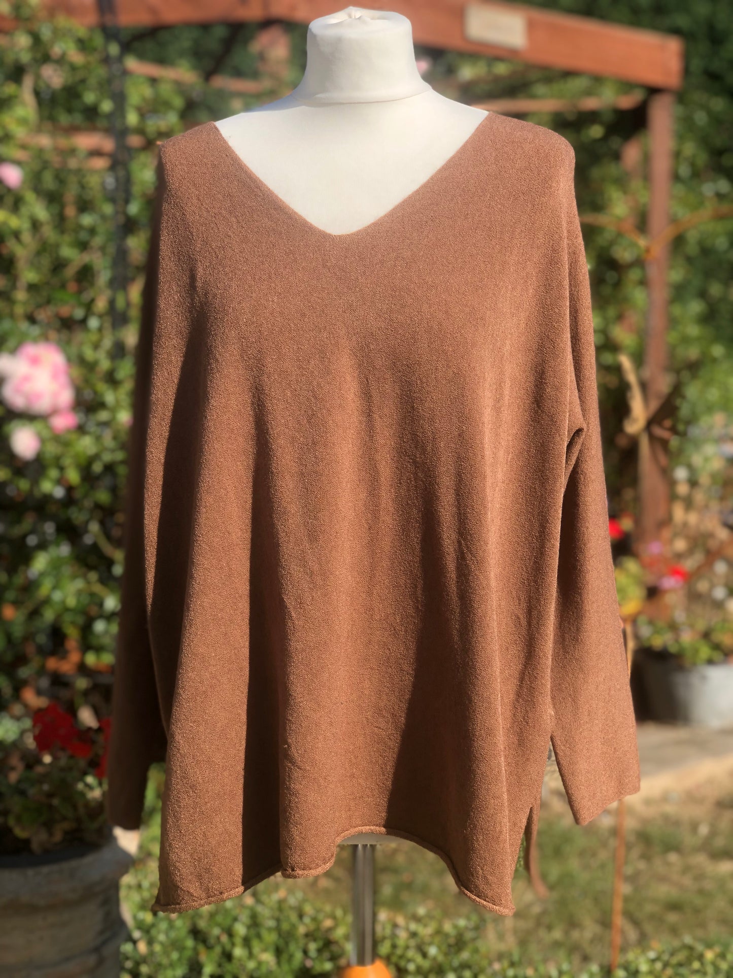 Cashmere Mix V Neck