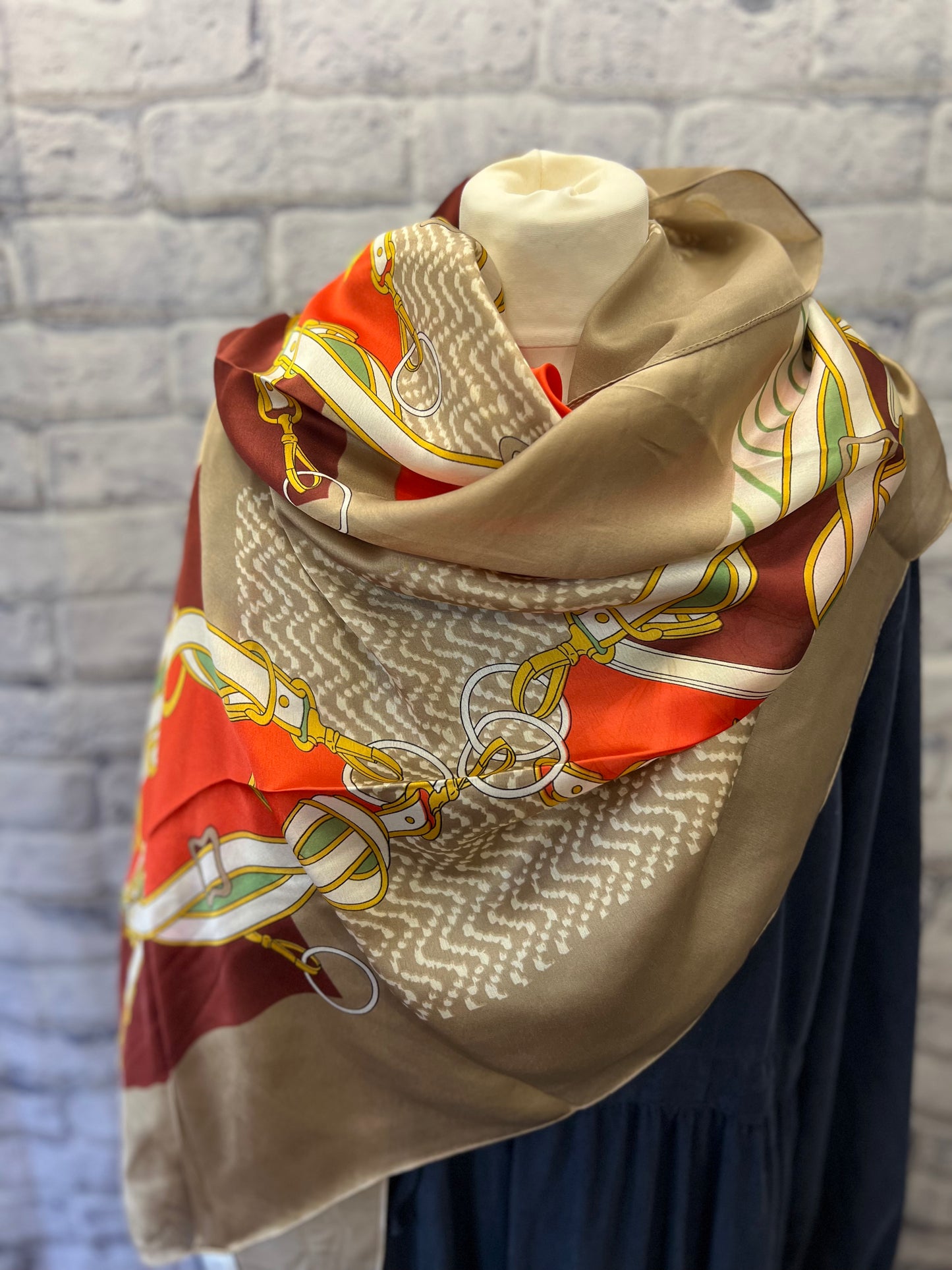 Buckle Print Scarf
